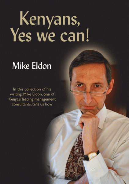 Image of Mike Eldon as the author of the book Kenyans Yes We Can!
